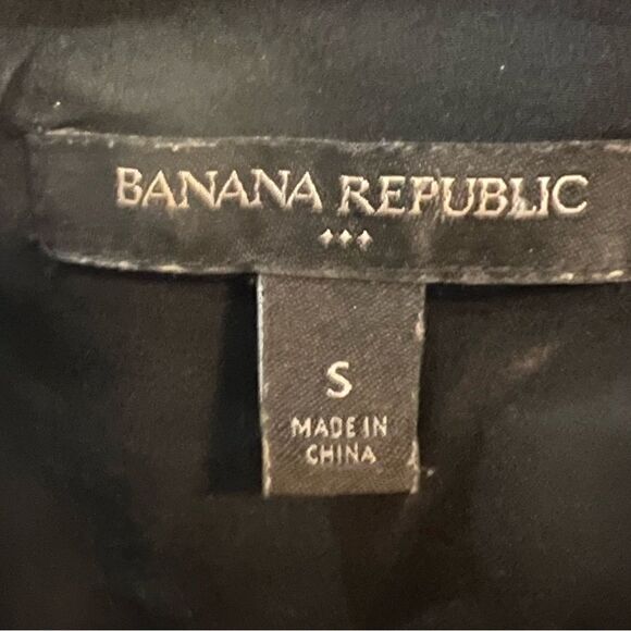 Banana Republic sleeveless black double layer ditsy floral top size small - Picture 6 of 7